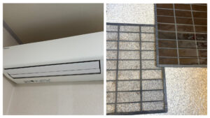 エアコンクリーニング　フィルター